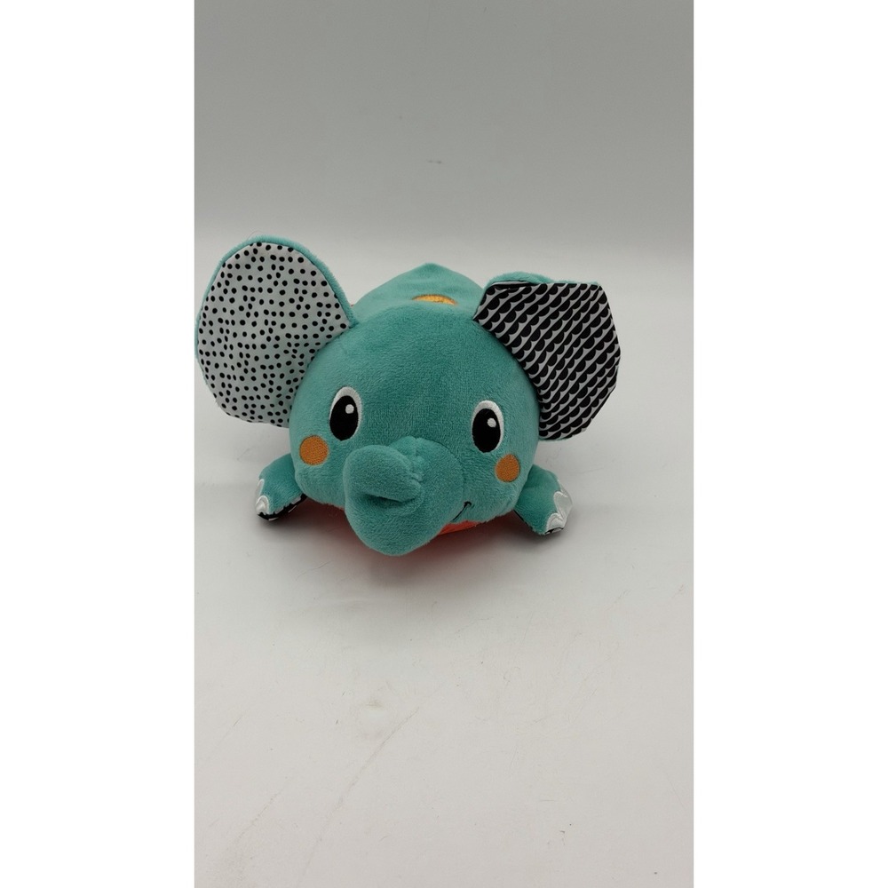 Infantino Musical Mover & Shaker Elephant Baby Toy Plush Interactive See Video